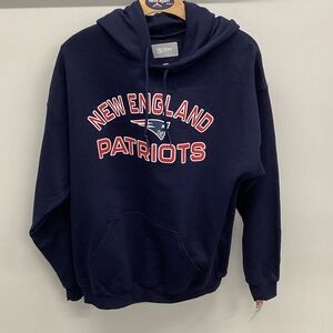 NFL New England Patriots Navy Hoodie L